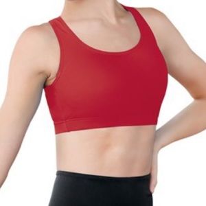 Red Sports Bra